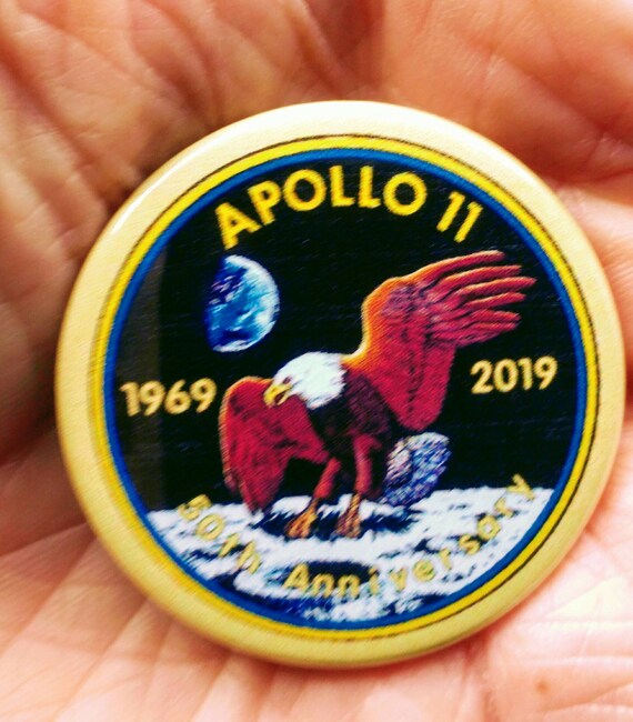 Apollo 11 50th Anniversary Patch Iron on Badge Nasa Space Moon Landing Souvenir