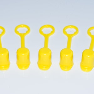 Set of 20 Yellow Straw Caps Free Shipping image 3