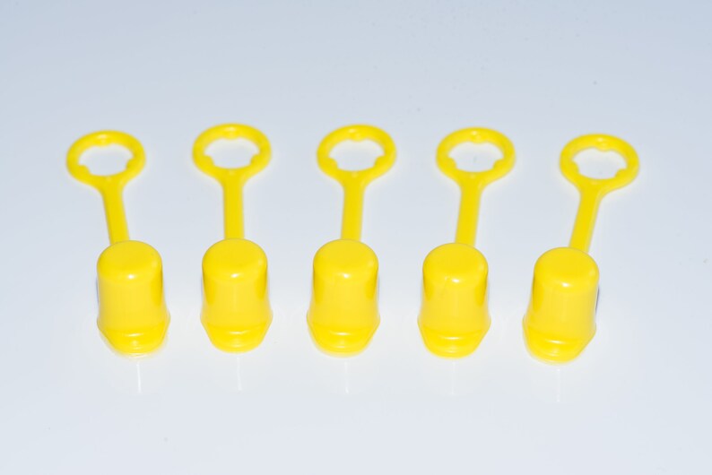 Set of 20 Yellow Straw Caps Free Shipping image 3