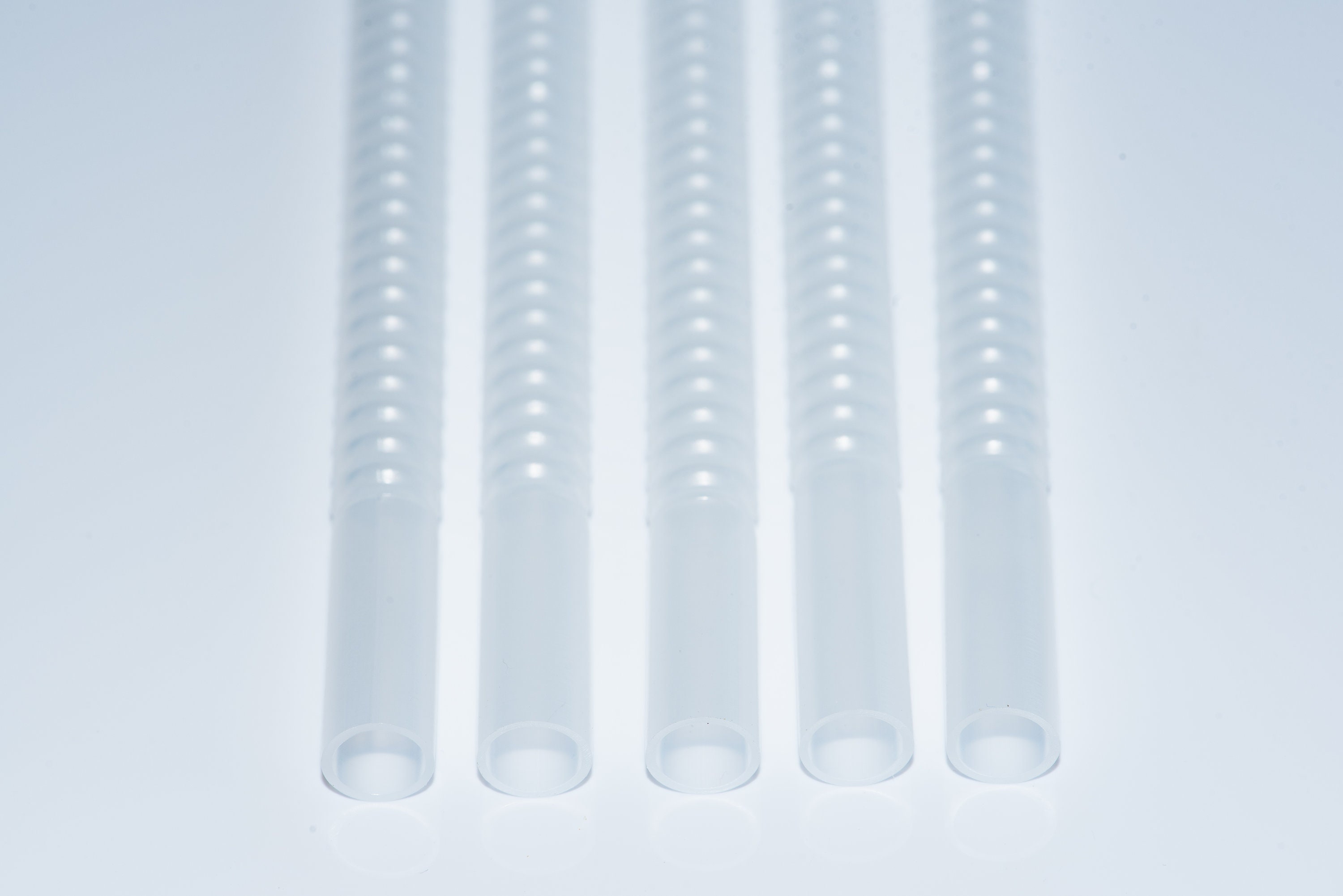 9 inch long 3/8 inch diameter flexible reusable plastic straws that fit our  straw Caps - Set of 20 - Free Shipping