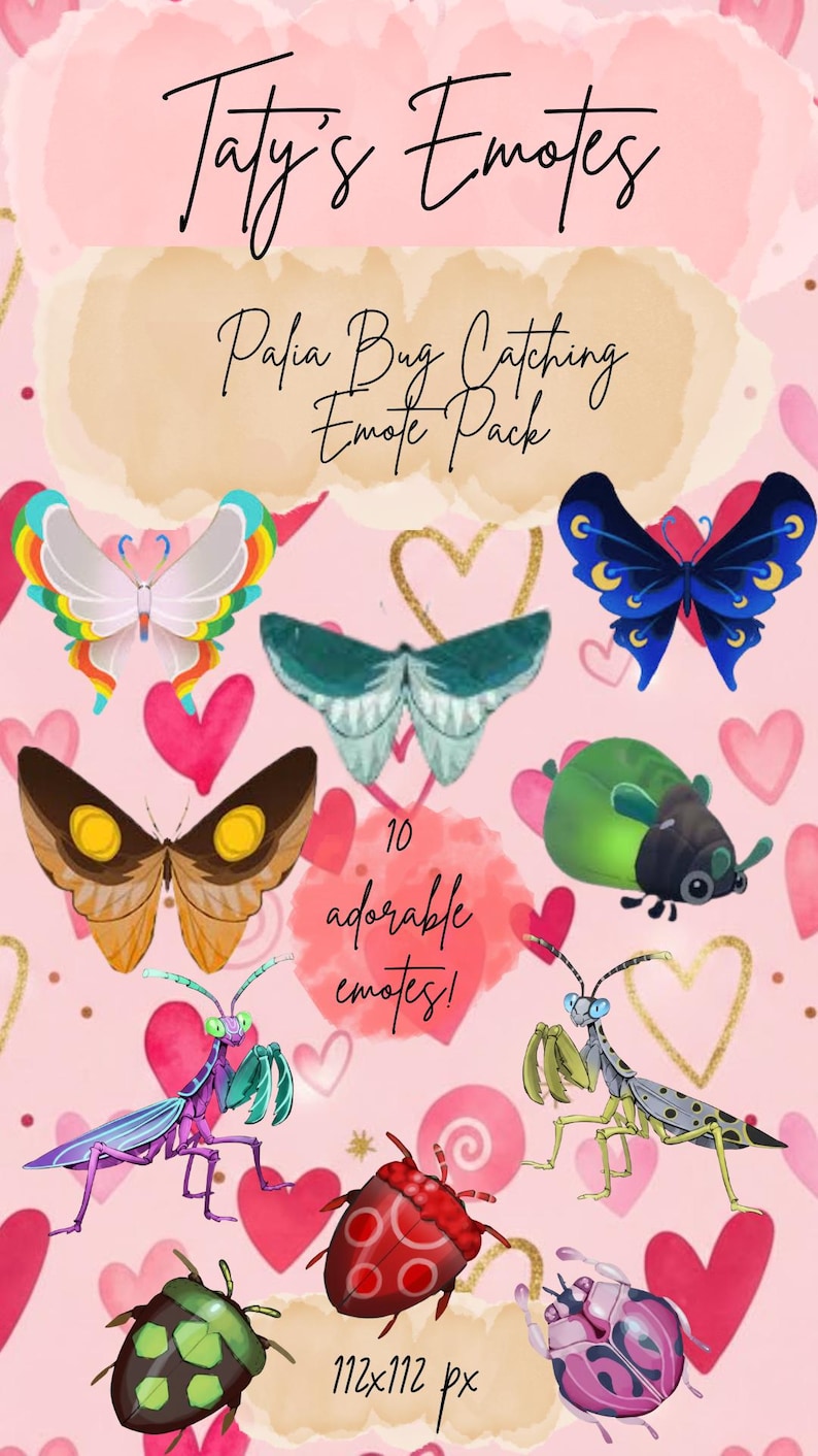 Palia Bug Catching Emote Pack! - Etsy
