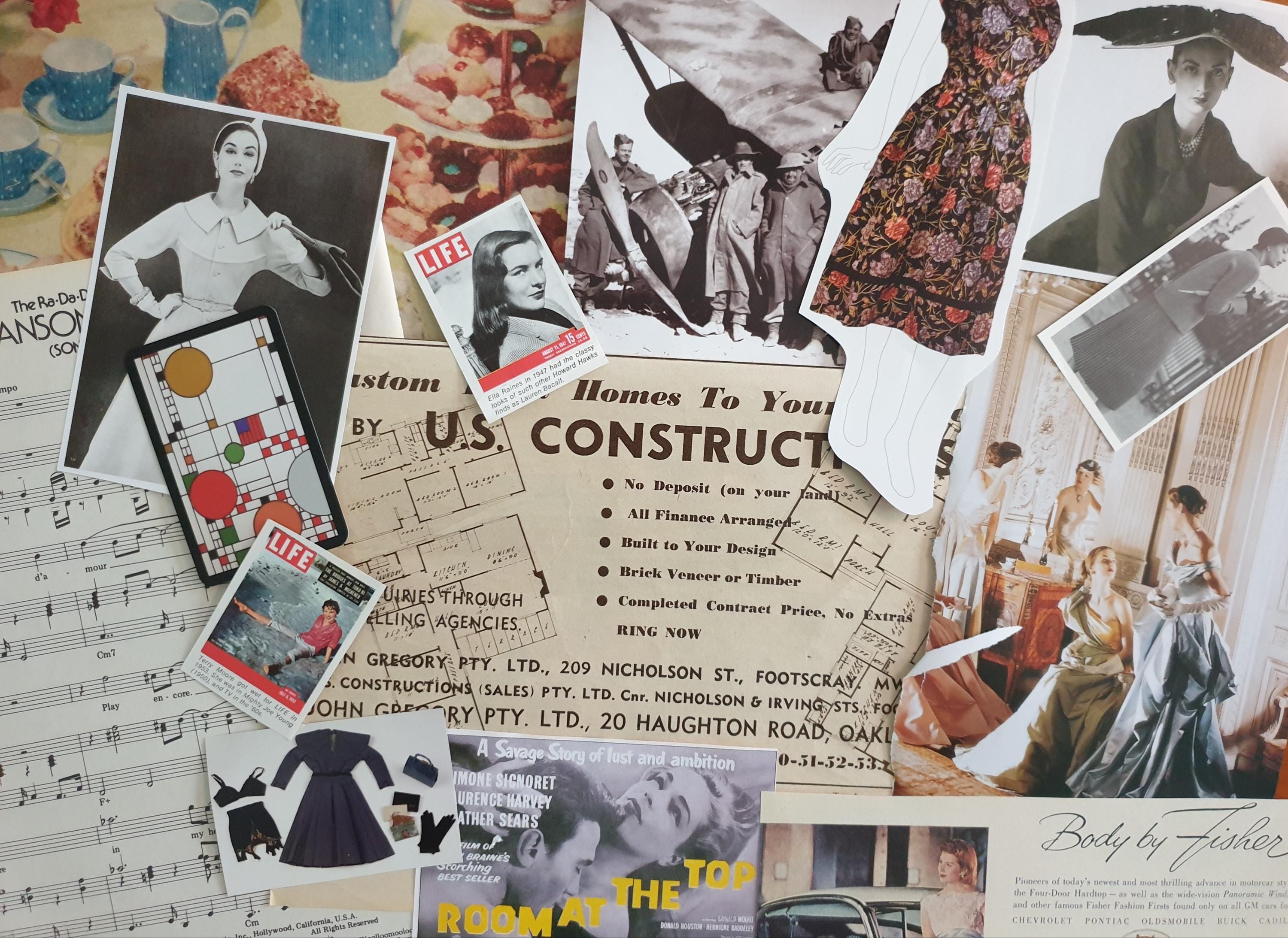 ヴィンテージカード【scrapbook】1950年代　コレクションファイル ヴィンテージカード【scrapbook】1950年代 コレクションファイル