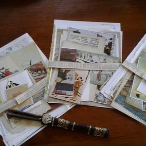Vintage Papierseiten Bilder Bilder Karten Text aus alten Büchern Wörterbüchern Asiatisch Oriental Thema China Japan für Kunst Handwerk Journals Collage