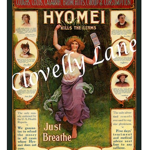 Vintage Poster Werbung Viktorianische Ära 1920er Jahre INSTANT DOWNLOAD druckbare Bilder A4 Größe für Bastelcollage Journal Karten oder Rahmung