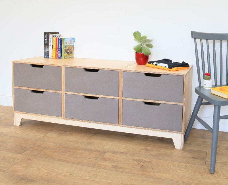 Chest of Drawers 6 Drawers Horizontal Etsy