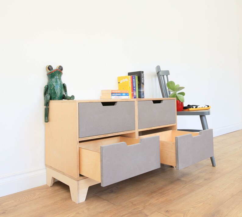 Chest of Drawers 4 Drawers Horizontal Etsy UK