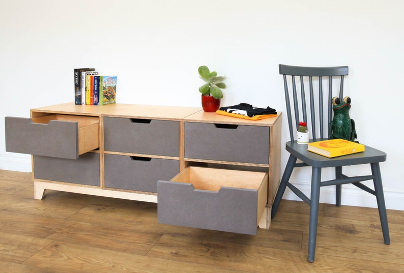 Chest of Drawers 6 Drawers Horizontal Etsy