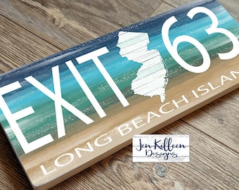 New Jersey Parkway Exit Sign: New Jersey Gift, Down The Shore, What Exit? NJ Custom Exit