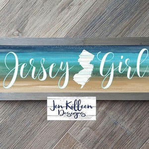 Jersey Girl Wall Art, Jersey Girl Sign, New Jersey Sign, Cause Down the Shore Everythings alright, Springsteen Gift, Dorm Decor, NJ Gift