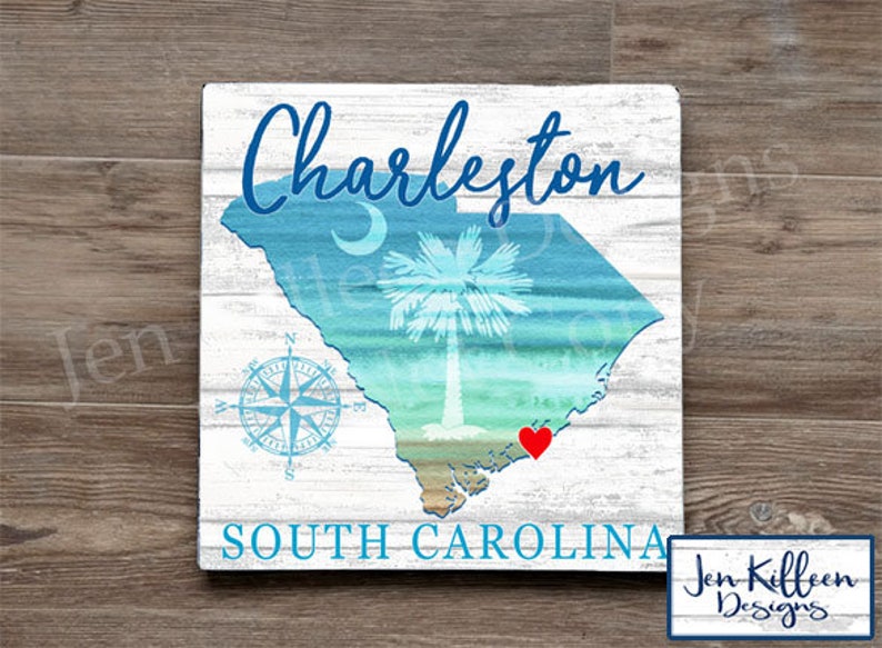 Charleston South Carolina Wall Art Hilton Head South Carolina Etsy