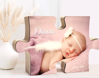Drewniana układanka, Puzzle z imieniem, Puzzle z imieniem dziecka, drewniana układanka, spersonalizowana układanka, spersonalizowany prezent z układanką, Prezent na narodziny dziecka,