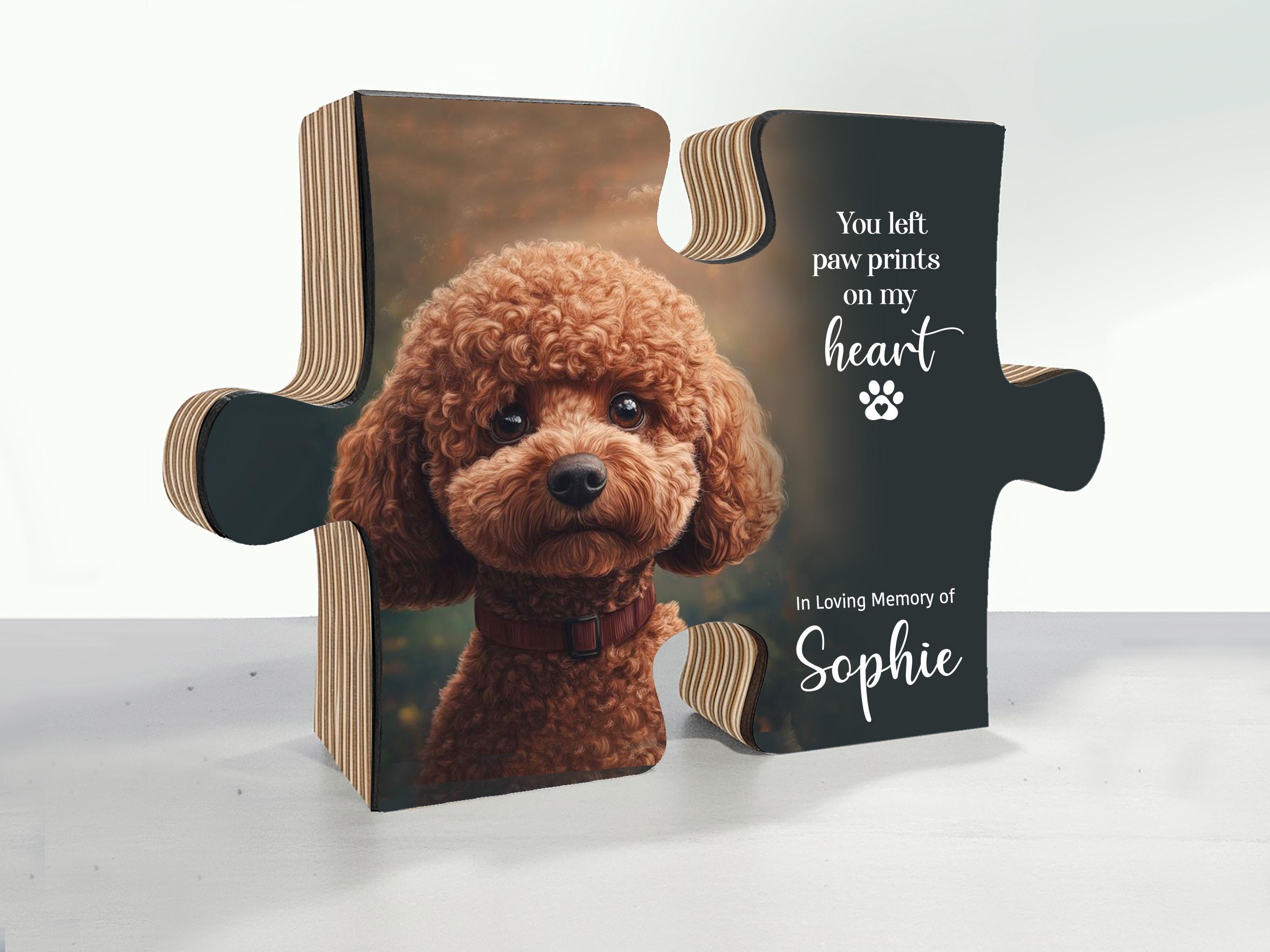 Cornice commemorativa per cane incisa – Regalo rustico per la perdita di un animale domestico, targa commemorativa - Italia