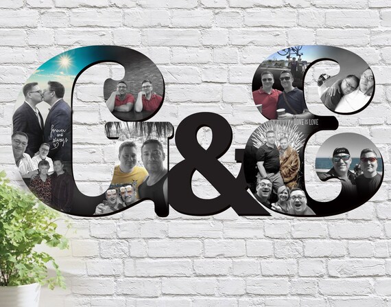 Gay Couple Art Gay Wedding Gift For Gay Couple Engagement