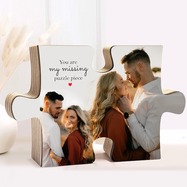 You are my missing piece, puzzle piece, Personalized photo puzzle, personalized jigsaw puzzle