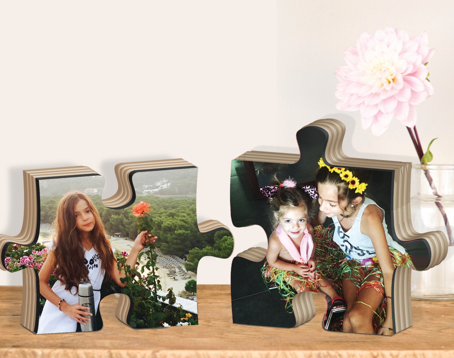 Cadeau Photo, Cadeau en Bois, Puzzles, Puzzles Personnalisés, Cadres Photo Photos sur de Famille, Fe