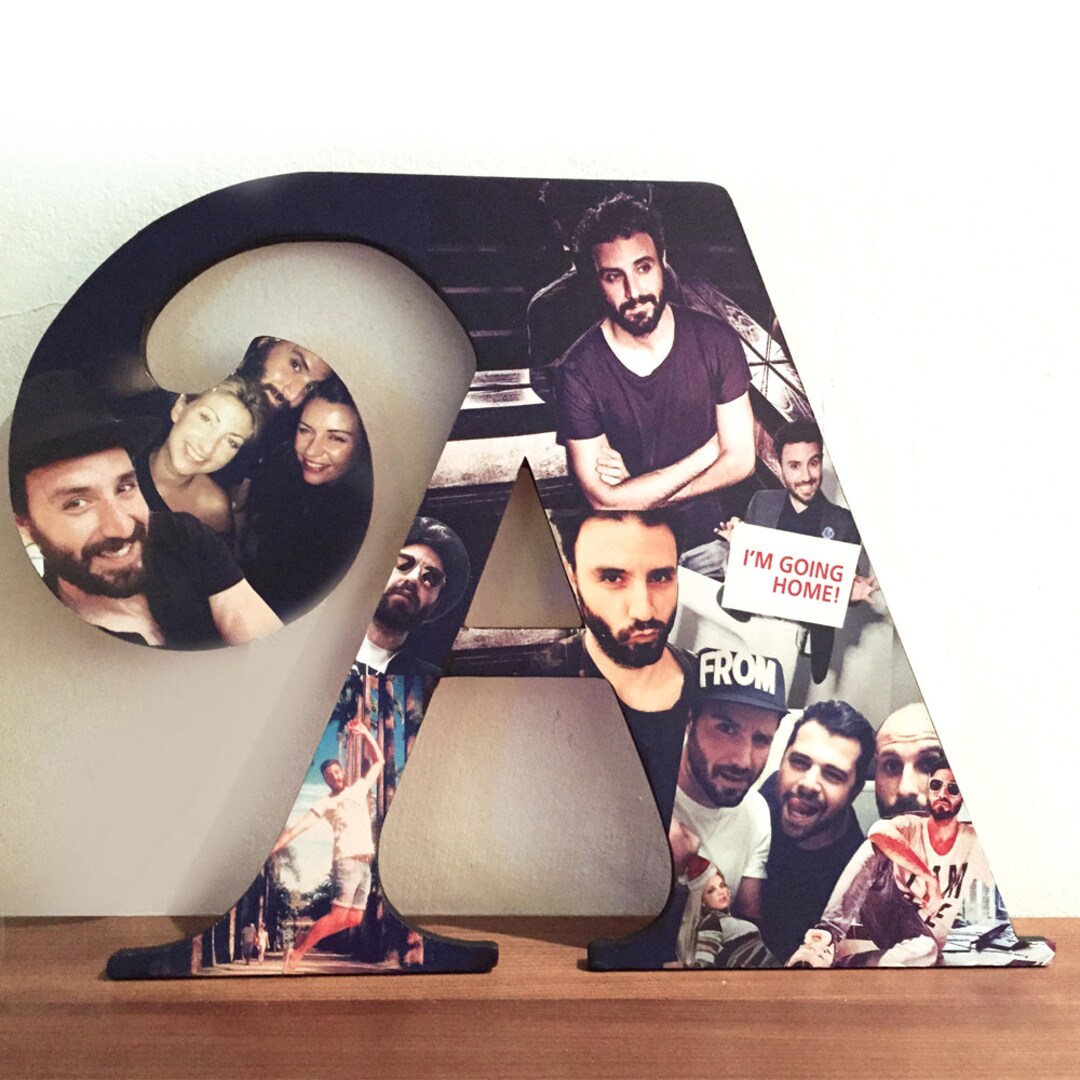Custom Photo Collage Letter Personalized Gift Friend Gift - Etsy