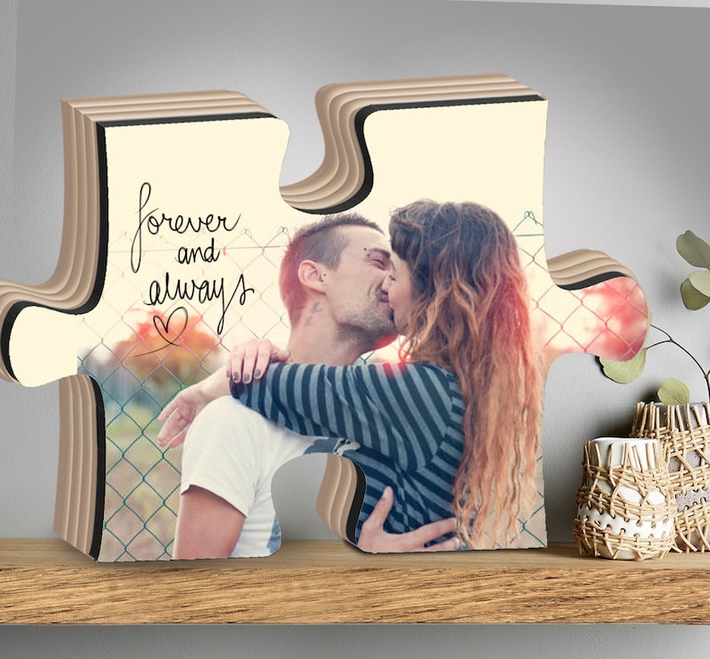 wedding gift for couple unique, personalized wedding gift wooden puzzle wedding gift for parents, personalized wooden puzzle image 7