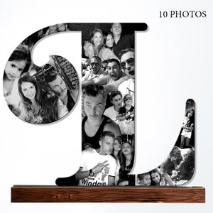 Wooden letter, Custom Photo Collage Letter, Wooden Collage, Husband gift, Home Photo Collage, Personalized Photo Gift, Unique men gifts