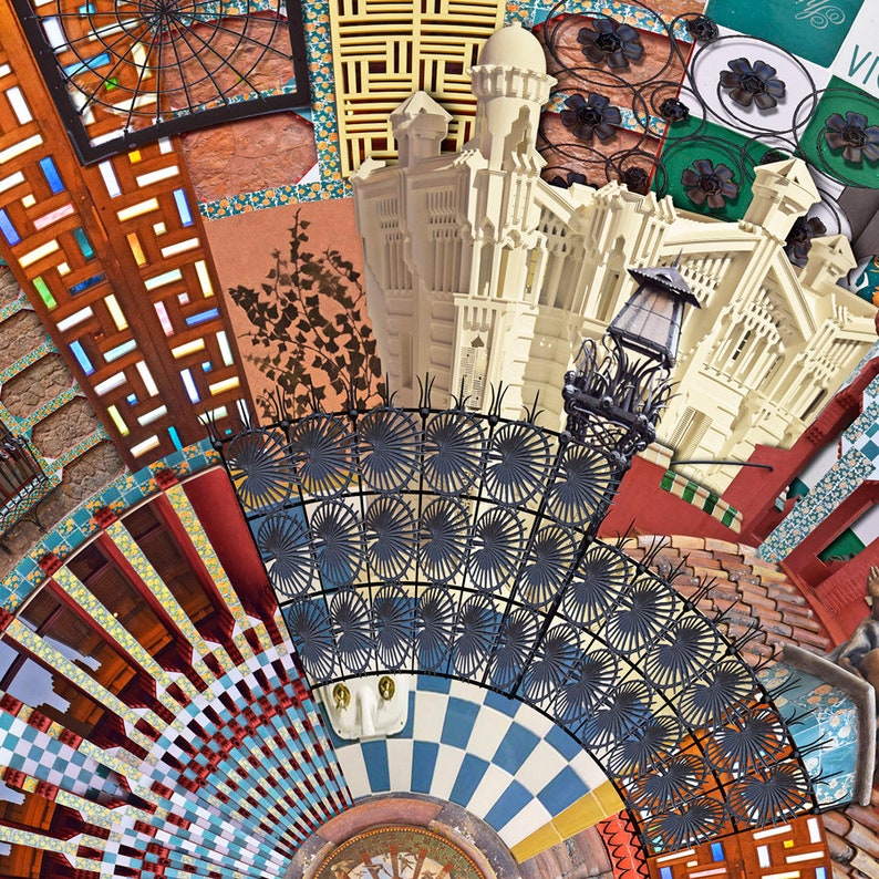 CASA VICENS, Antoni Gaudi, Worlds Apart, Barcelona, Catalonia, Travel Print, Wall Art Prints, Abstract Art, Modern Art, Segrada Familia, image 3