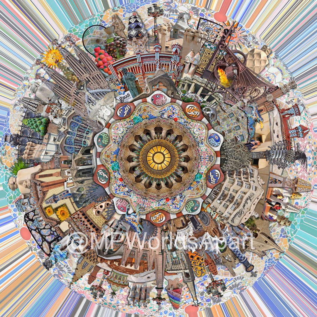 Het beste van GAUDI in n beeld Barcelona Cataloni reisprint