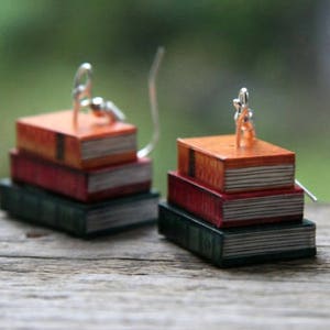 Miniature Book earrings, Classic novel Earrings, Book jewelry, novel jewelry, book geek, book nerd, book lover
