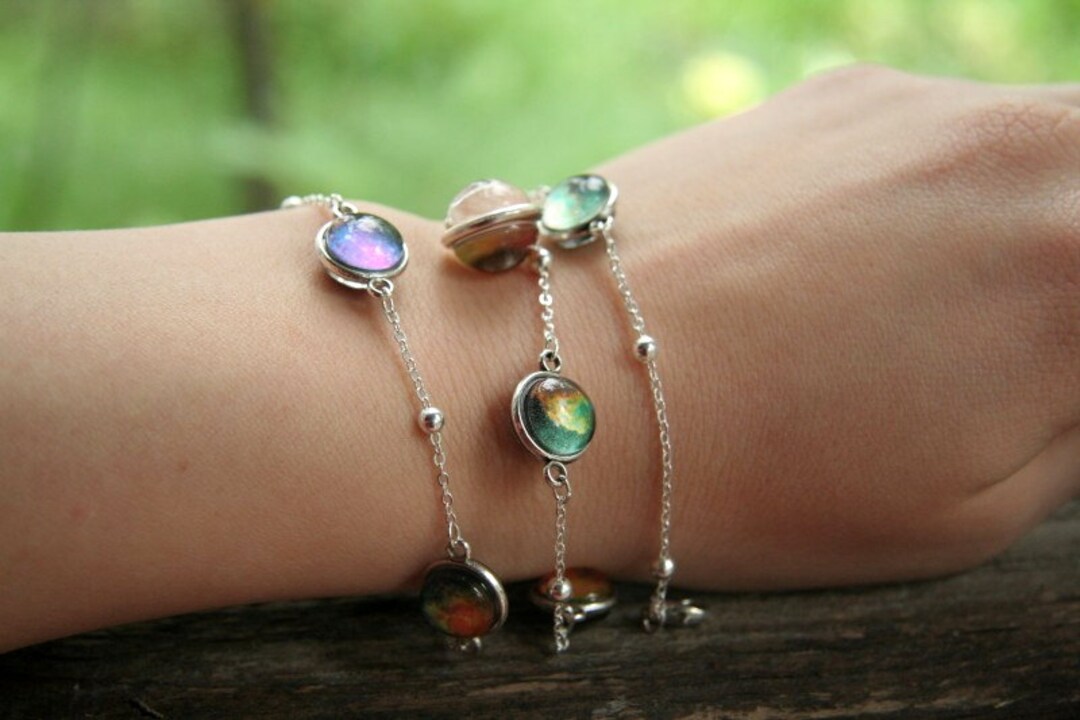 Nebula Necklace Necklace With Nebulas Solar System Necklace Etsy