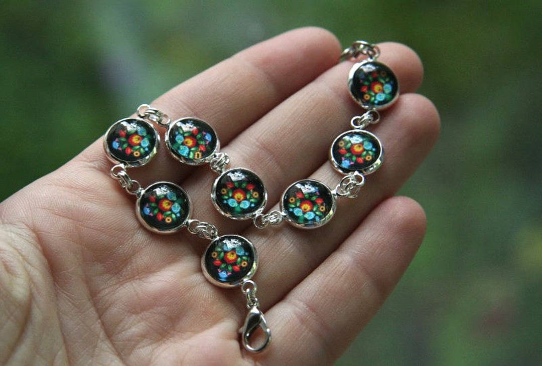 Beautiful Polish Folk Bracelet, Polish Bracelet, Polish Folk Art ...