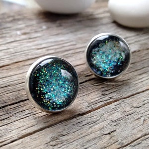 Galaxy earrings, galaxy jewelry, nebula earrings, stars earrings, nebula jewelry, cosmic earrings, interstellar earrings,