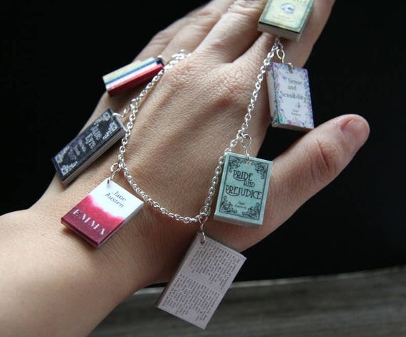 Miniature Book Charms  Book jewelry, Miniature books, Book necklace