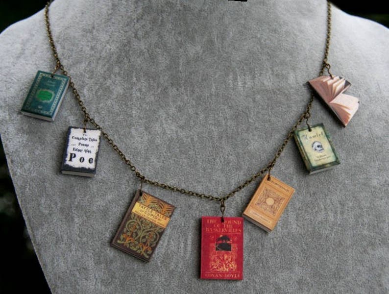 Book Necklace With Pictures Inside