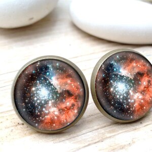 Galaxy earrings, galaxy jewelry, nebula earrings, stars pendant, nebula jewelry, cosmic earrings, interstellar earrings