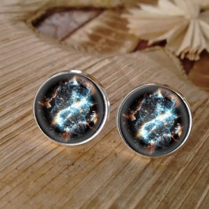 Galaxy earrings, galaxy jewelry, nebula earrings, stars pendant, nebula jewelry, cosmic earrings, interstellar earrings