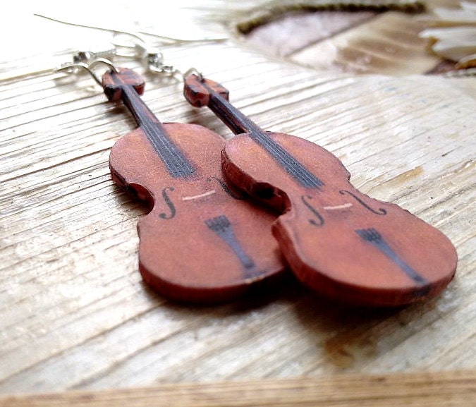 Beautiful Violin Earrings Earrings for Violinist Violinist Etsy