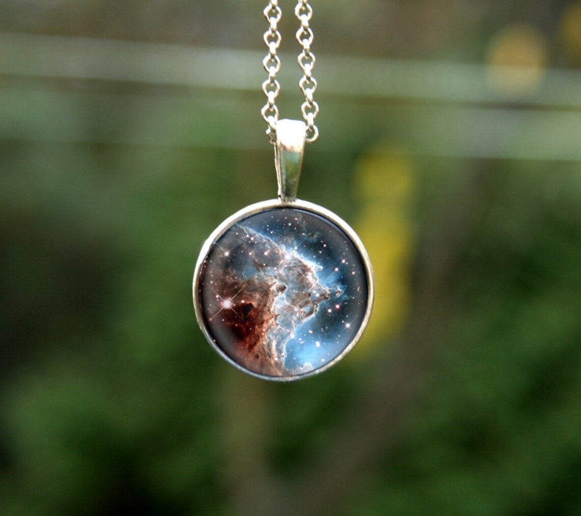 Galaxy Pendant Galaxy Jewelry Nebula Pendant Stars Pendant Etsy