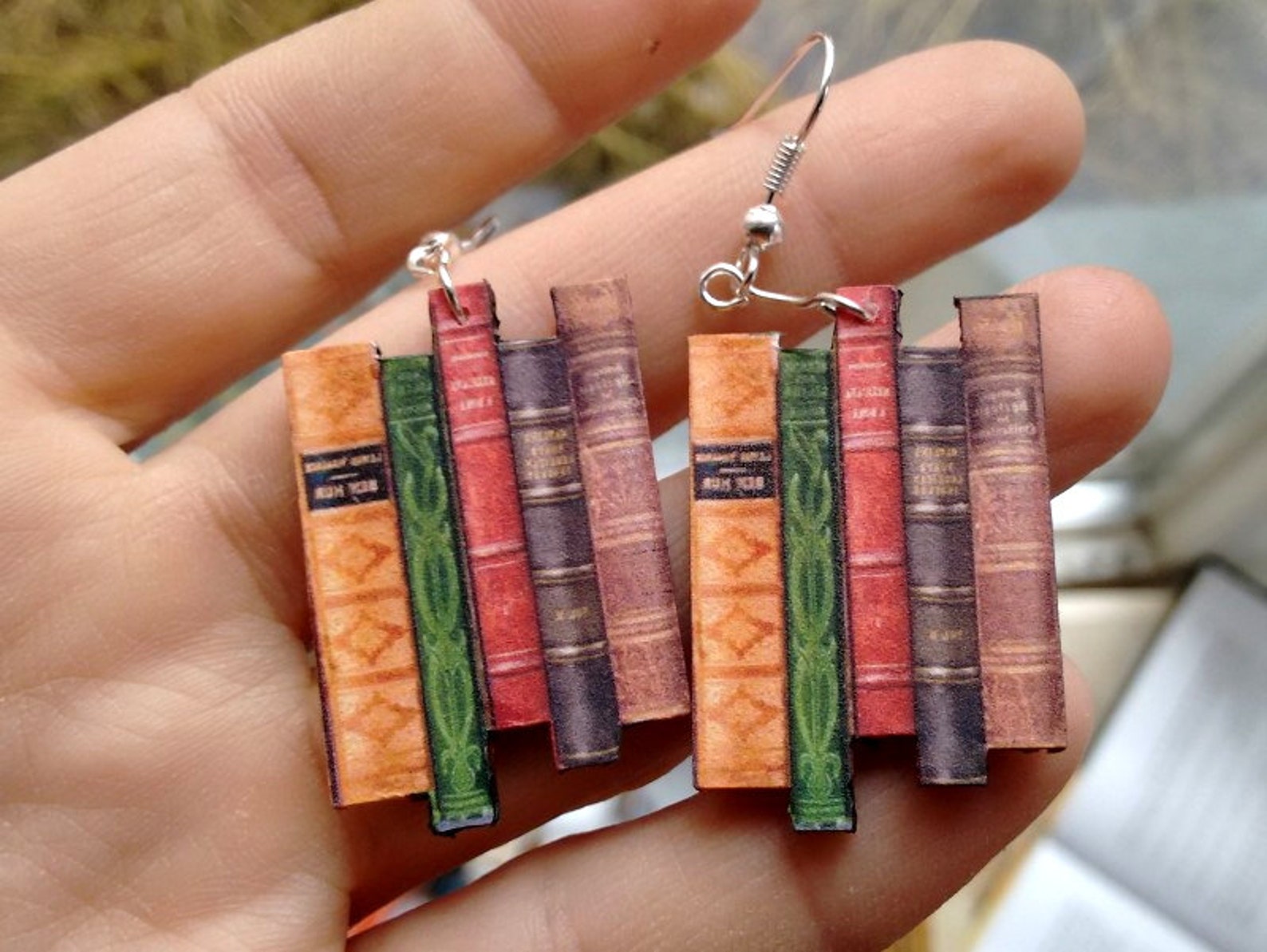 Miniature Book Earrings Classic Novel Earrings Book Jewelry Etsy