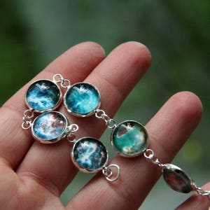 Galaxy bracelet, galaxy jewelry, nebula bracelet, stars bracelet, nebula jewelry, cosmic bracelet, interstellar bracelet
