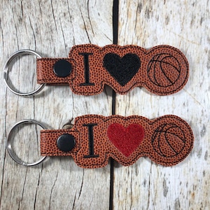 Basketball, Basketball Gift, Basketball Coach, Basketball Mom, Keychain, Basketball Keychain, Keyfob, I Love Basketball, Basketball Dad Gift