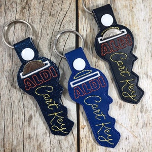 Aldi sleutelhanger, kwart keeper, Aldi kwart houder, Aldis, Aldi, keyfob, Aldi sleutel, Aldi kwart keeper, Aldis sleutelhanger, grappig cadeau, vriend