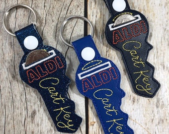 Aldi Keychain, Quarter Keeper, Aldi Quarter Holder, Aldis, Aldi, Keyfob, Aldi key, Aldi Quarter Keeper, Aldis Keychain, Funny Gift, Friend