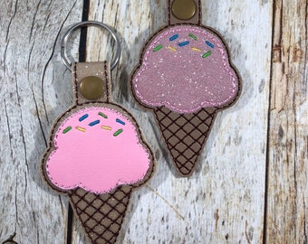 Ice Cream, Ice Cream Keychain, Ice Cream Gift, Bookbag Charm, Friend Gift, Cute Friend Gift, Ice Cream Lover, Funny Friend Gift, Present