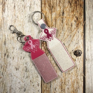 Breast Cancer Survivor, Breast Cancer Survivor Gift, Breast Cancer, Pink Ribbon, Keychain, Chap stick Holder, Breast Cancer Awareness, Gift