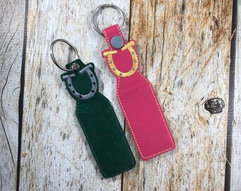 Horse Shoe Keychain, Horse Shoe, Horse Show Gift, Keychain, Horses, Horse Gift, Chap Stick Holder, Gift for Horse Lover, Horse Lover Gift