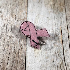 Retractable badge reel, Retractable ID Badge, Badge Reell, Ribbon Badge Reel, Office Gift, Breast Cancer Awareness, Mamogram, Nurse Badge