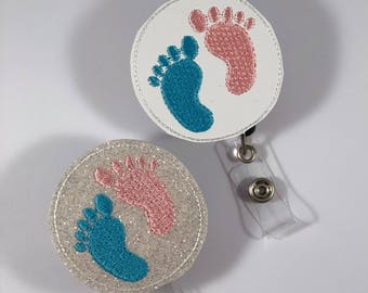 Retractable badge reel, Retractable ID Badge, Badge Reel, Nurse Badge Reel, Labor and Delivery Nurse, Dental Office Gift, Nicu Nurse, Gift