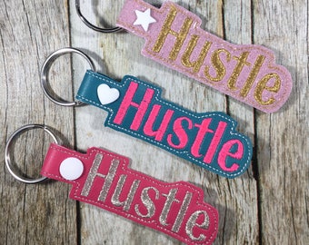 Hustle, Hustle Keychain, Gift for Friend, Business Owner, Stocking Stuffer, Christmas Gift, Christmas Present, Hustling, Teen Gift, Planner