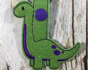 Brontosaurus, Dinosaurier, Dinosaurier Liebe, Dinosaurier Geschenk, lustiges Geschenk, Strumpf Stuffer, Teen Geschenk, Büchertasche Zipper Pull, Weihnachtsgeschenk, Dino