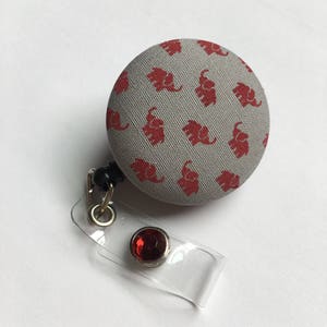 Porta badge a forma di elefante, porta badge, badge retrattile, badge per tecnico veterinario, badge per infermiere, regalo per laureati, regalo carino, regalo di Natale, cordino