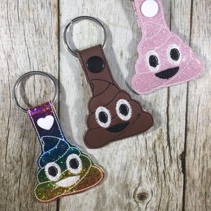 Emoji, Emoji Poop, Poop, Funny Poop, Rainbow Poop, Sparkly Poop, Poop Keychain, Bookmark, Book Bag Pull, Zipper Pull, Funny Gift, Christmas