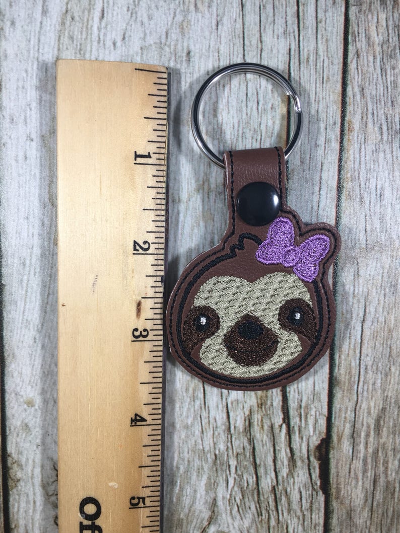 Sloth, Girl Sloth, Funny Sloth, Sloth Gift, I Love Sloths, Christmas Present, Stocking Stuffer, Teen Gift, Bookbag Charm, Birthday Present image 8