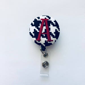 Badge Reel, Monogram, Monogrammed Badge, Badge Holder, Lanyard, Alabama Badge Reel, ID Holder, Retractable Badge, Nurse Badge, Office Gift